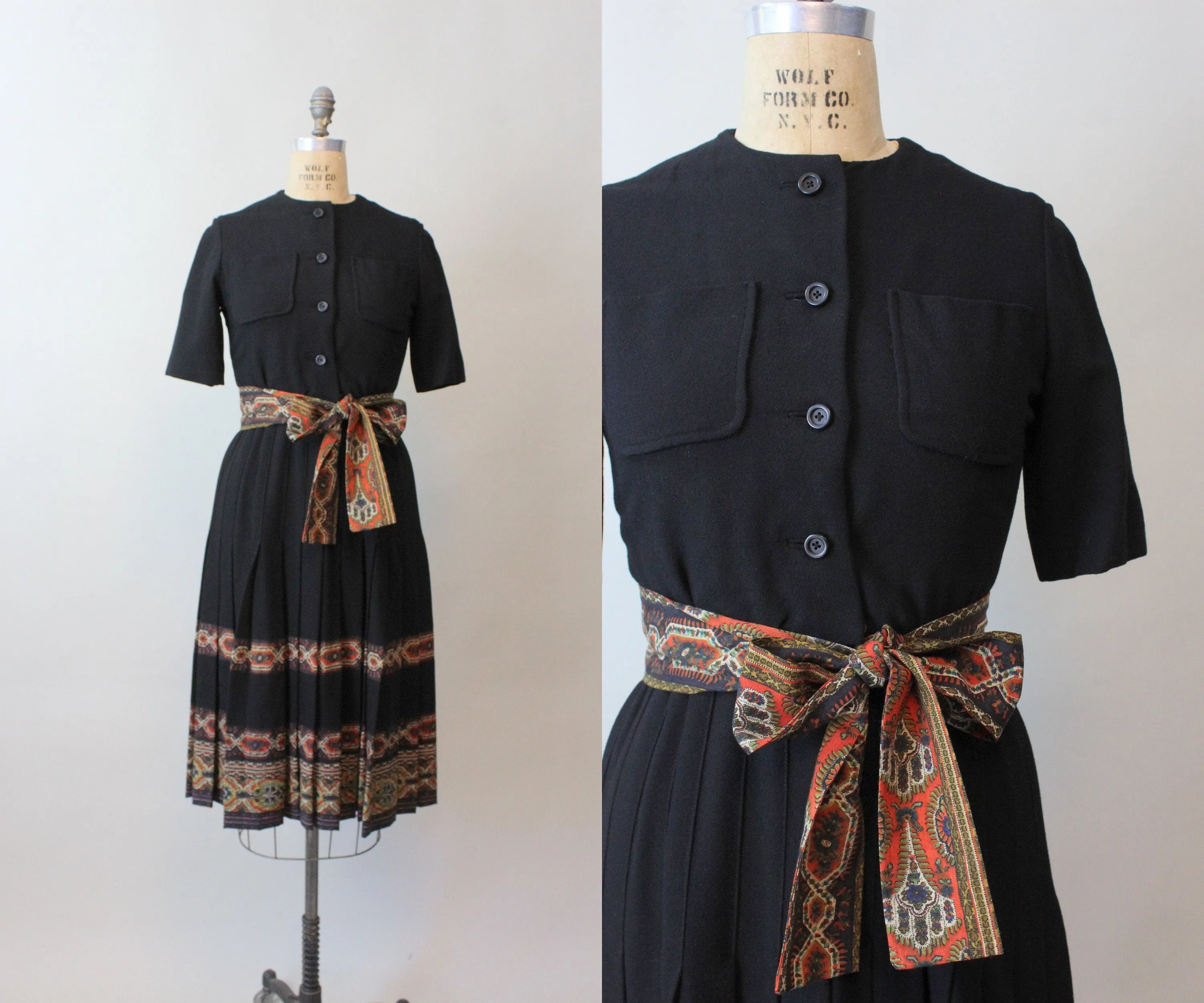 1970s documented OSCAR de LA RENTA dress small | new fall