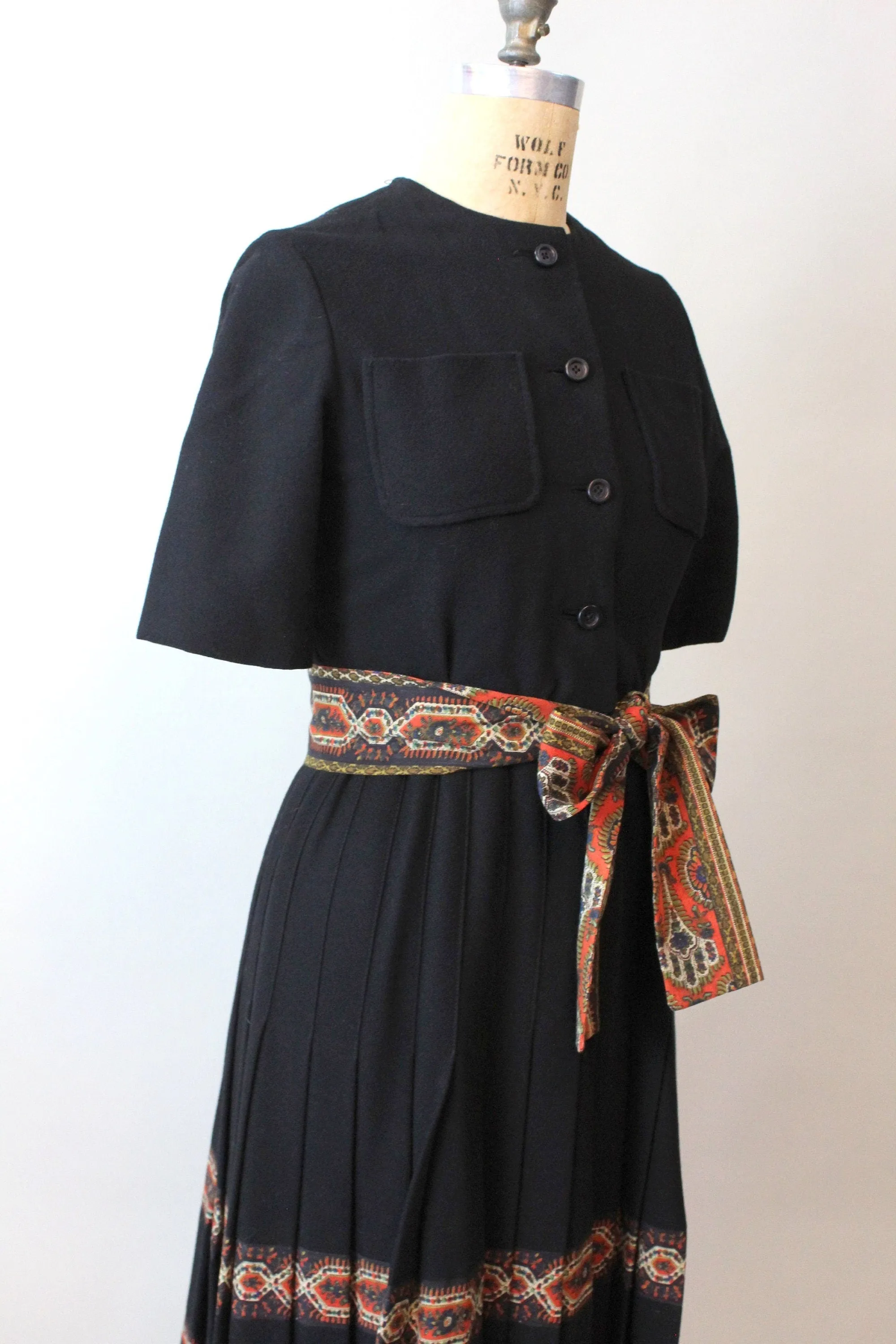 1970s documented OSCAR de LA RENTA dress small | new fall