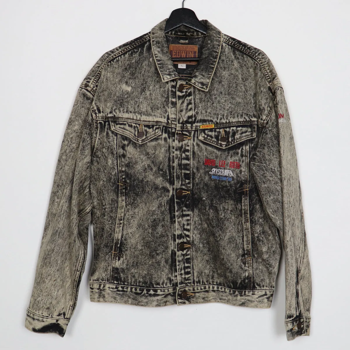 1988 David Lee Roth Skyscraper World Tour Crew Denim Jacket