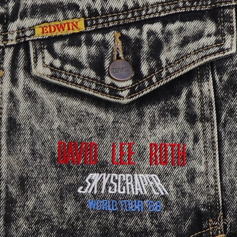 1988 David Lee Roth Skyscraper World Tour Crew Denim Jacket