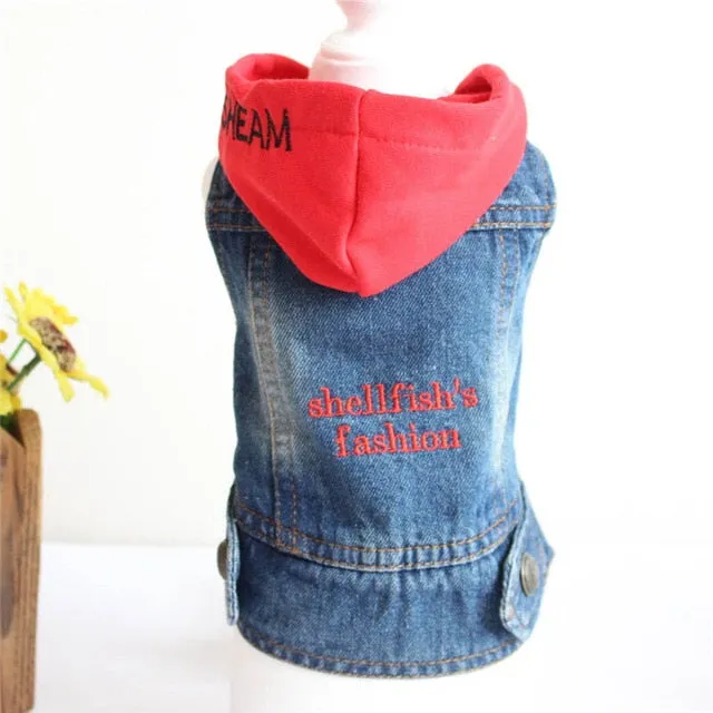 2020 Spring Denim Dog Vest Graffiti Tassel Clothes for Small Dogs Shih Tzu Yorkshire Puppy Jeans Jacket for Chihuahua ropa perro