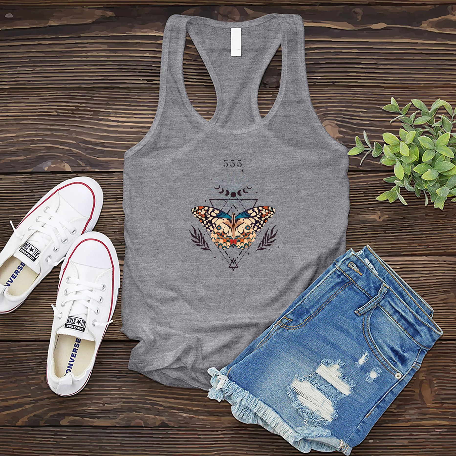 555 Butterfly Women's Tank Top