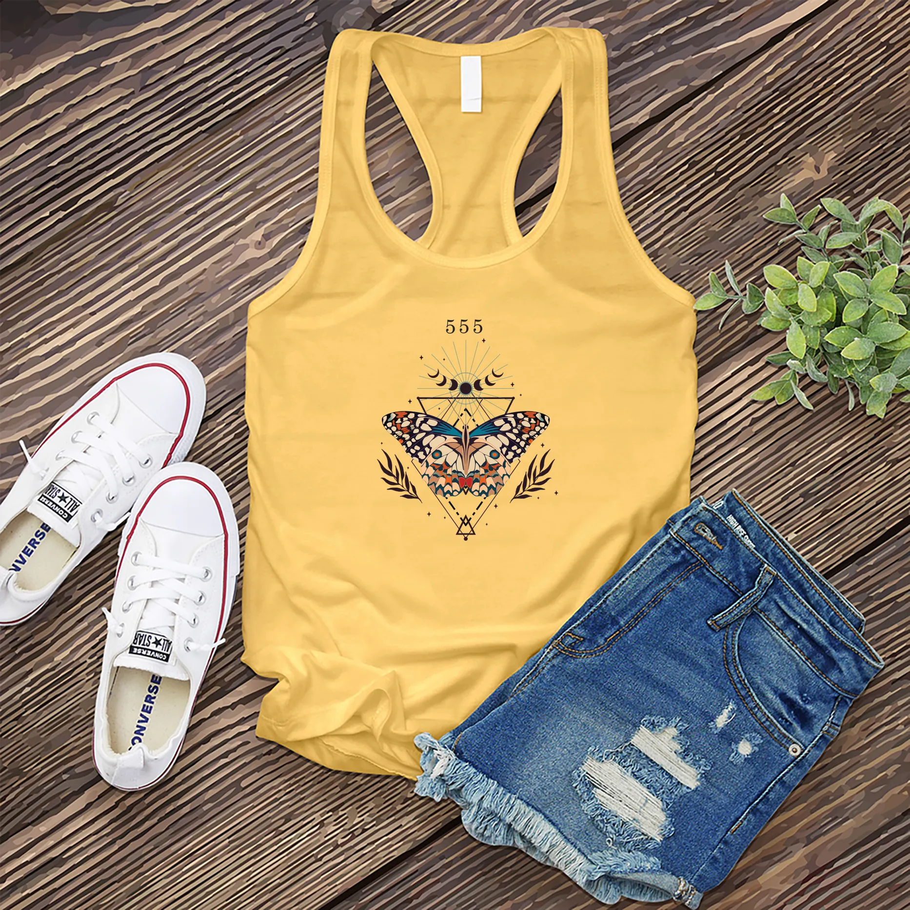 555 Butterfly Women's Tank Top