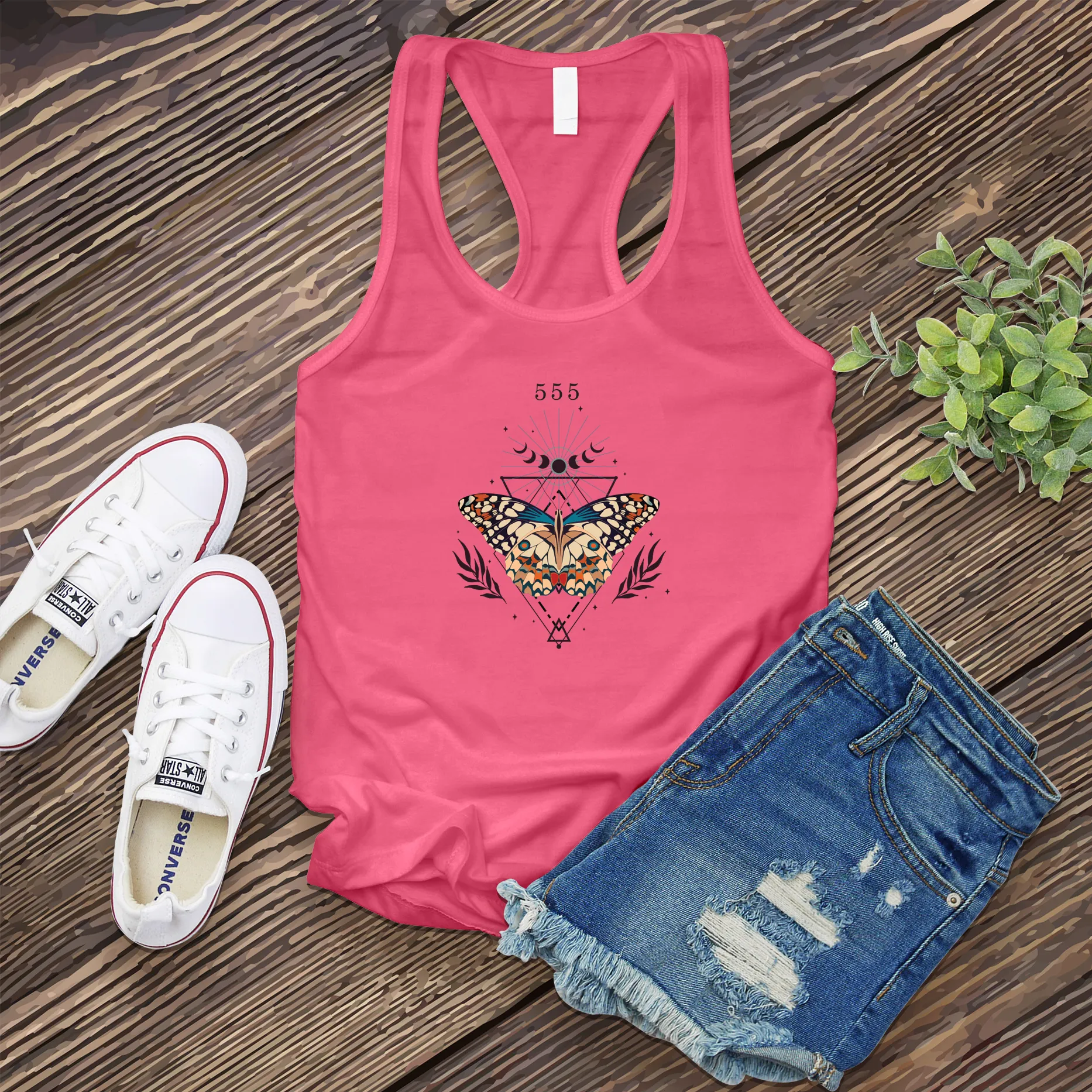 555 Butterfly Women's Tank Top