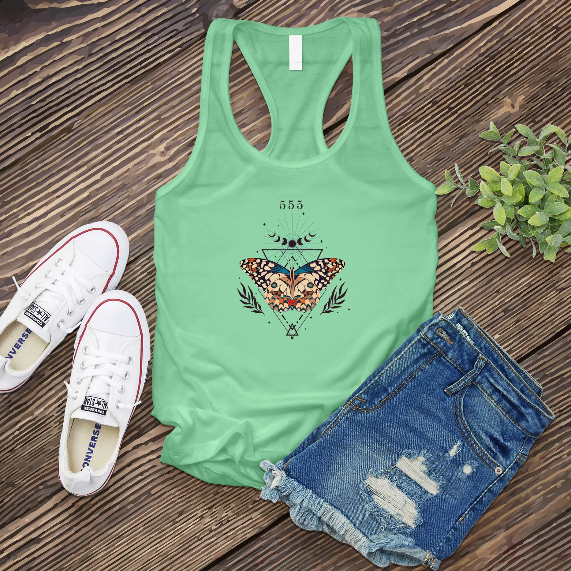 555 Butterfly Women's Tank Top