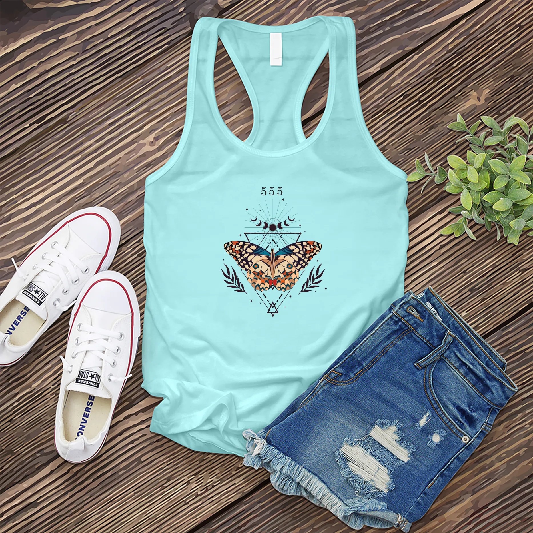 555 Butterfly Women's Tank Top