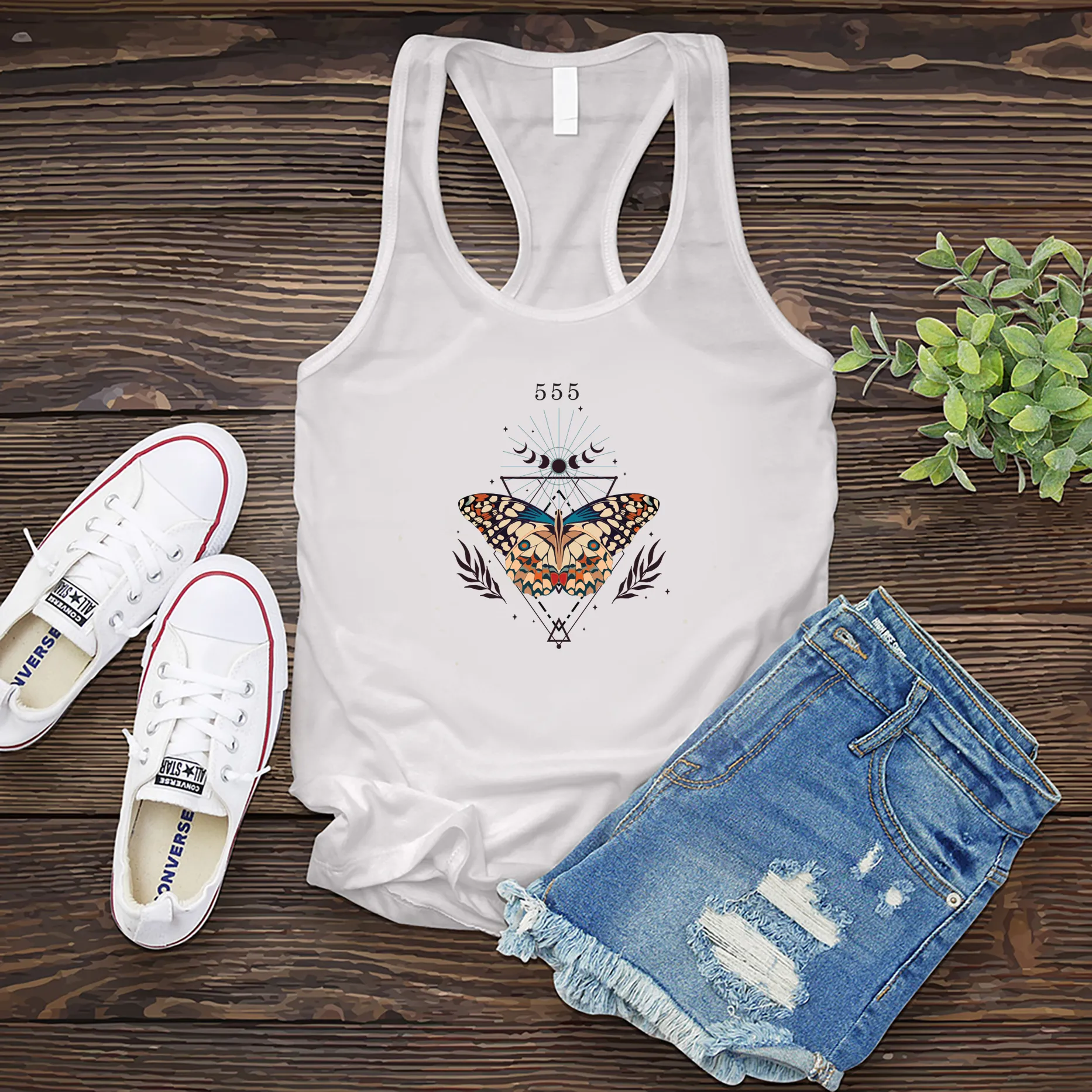 555 Butterfly Women's Tank Top