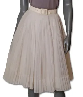 Accordion Pleated 1950s Skirt