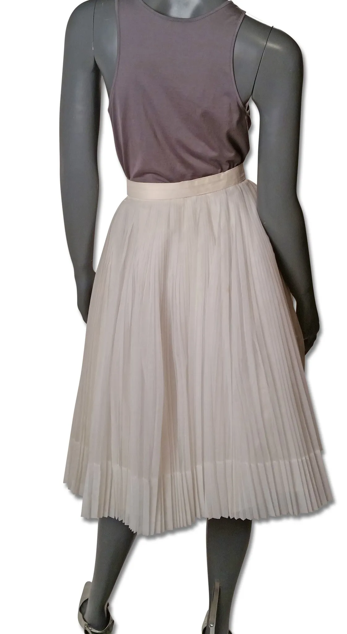 Accordion Pleated 1950s Skirt