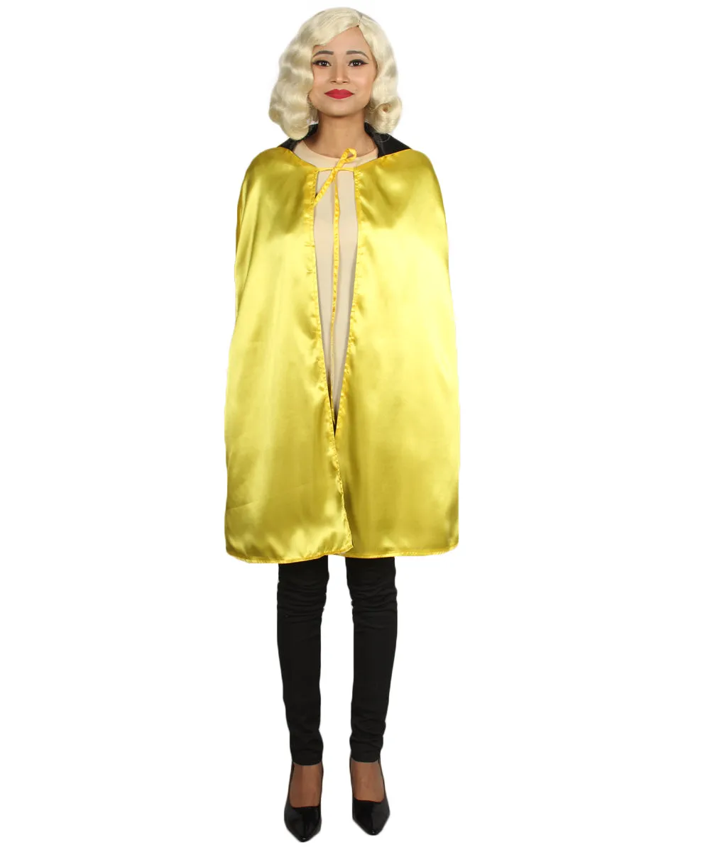 Adult Women's Reversible Vampire Cape Costume | Multiple Color Option Halloween Costume