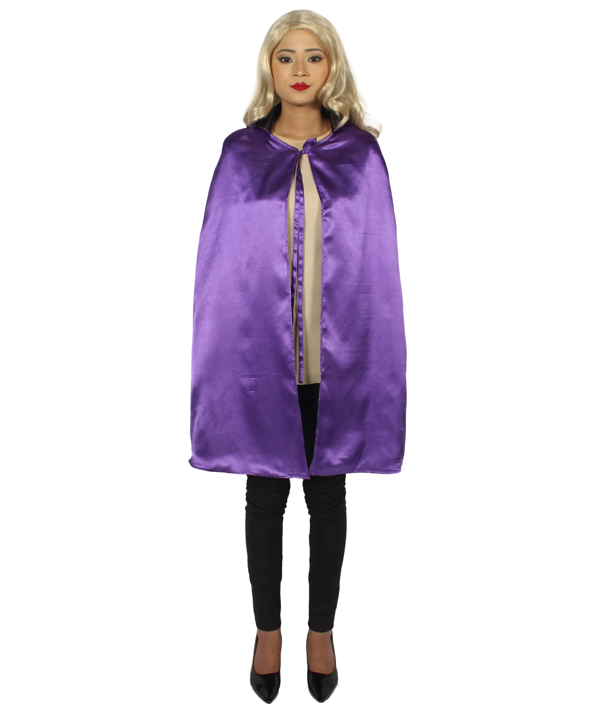 Adult Women's Reversible Vampire Cape Costume | Multiple Color Option Halloween Costume