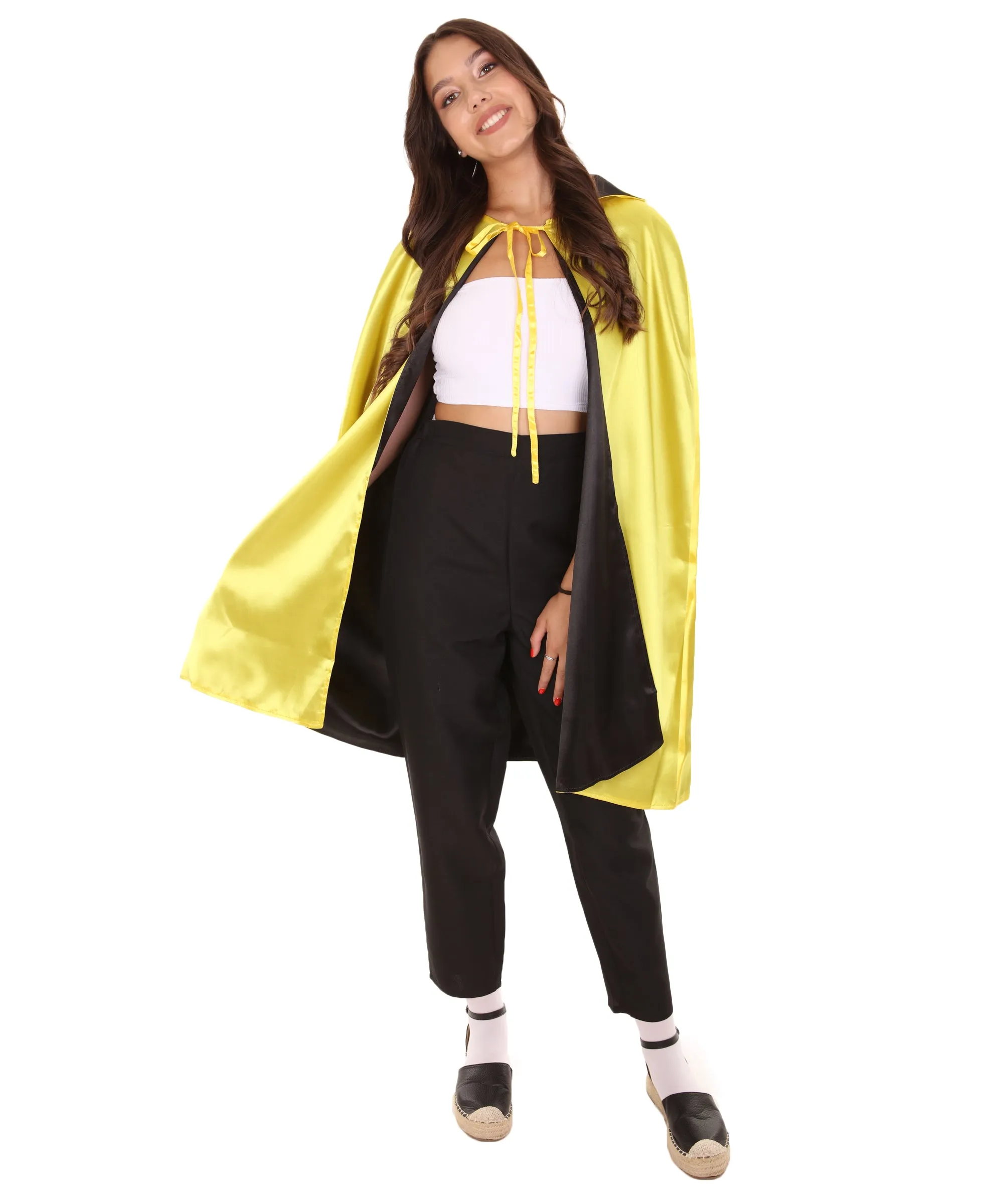 Adult Women's Reversible Vampire Cape Costume | Multiple Color Option Halloween Costume