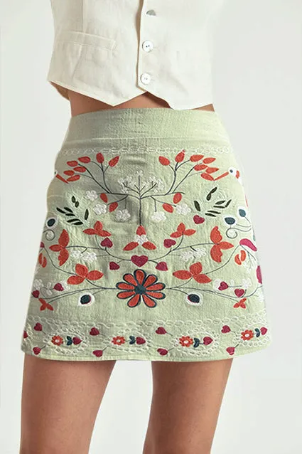 AGUSTINA - "A" MINI SKIRT CAYMA