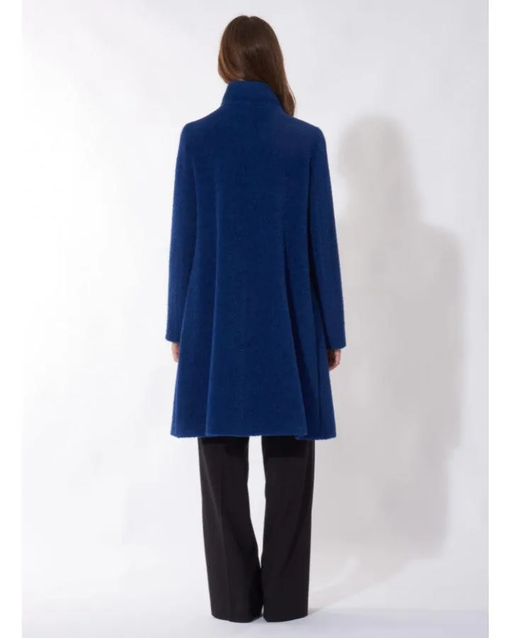 Alpaca Wool Stand Collar Coat