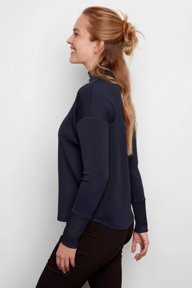 Arya Butter Turtleneck - Navy