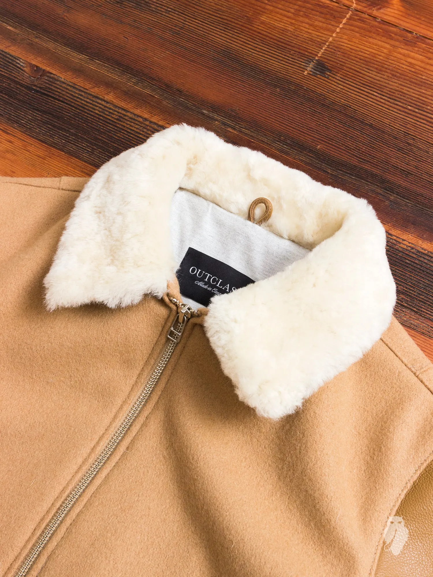 Aviator Jacket in Camel