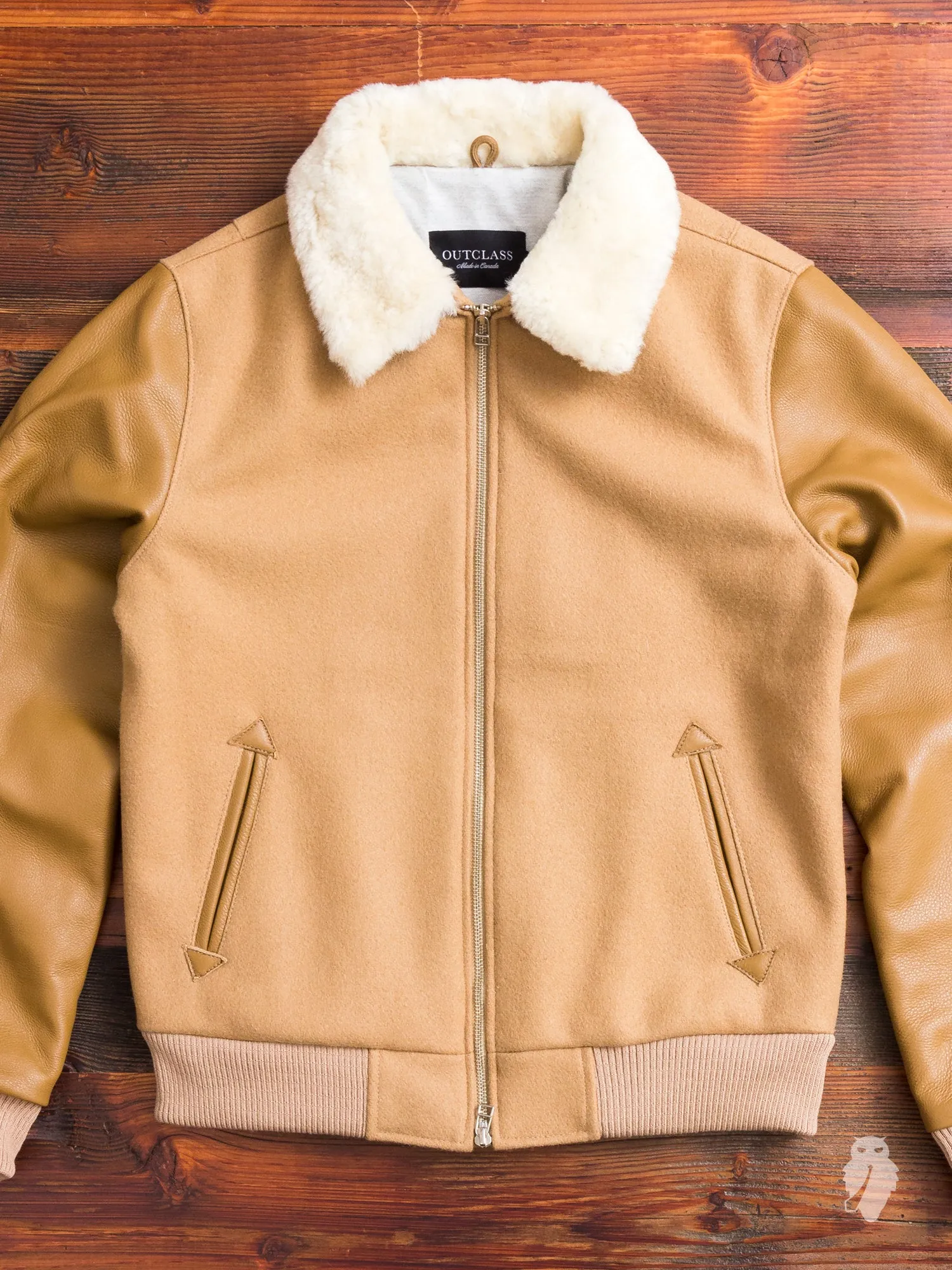 Aviator Jacket in Camel