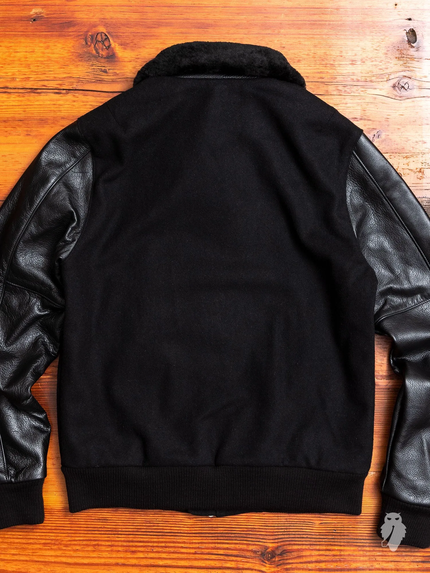 Aviator Jacket in Double Black