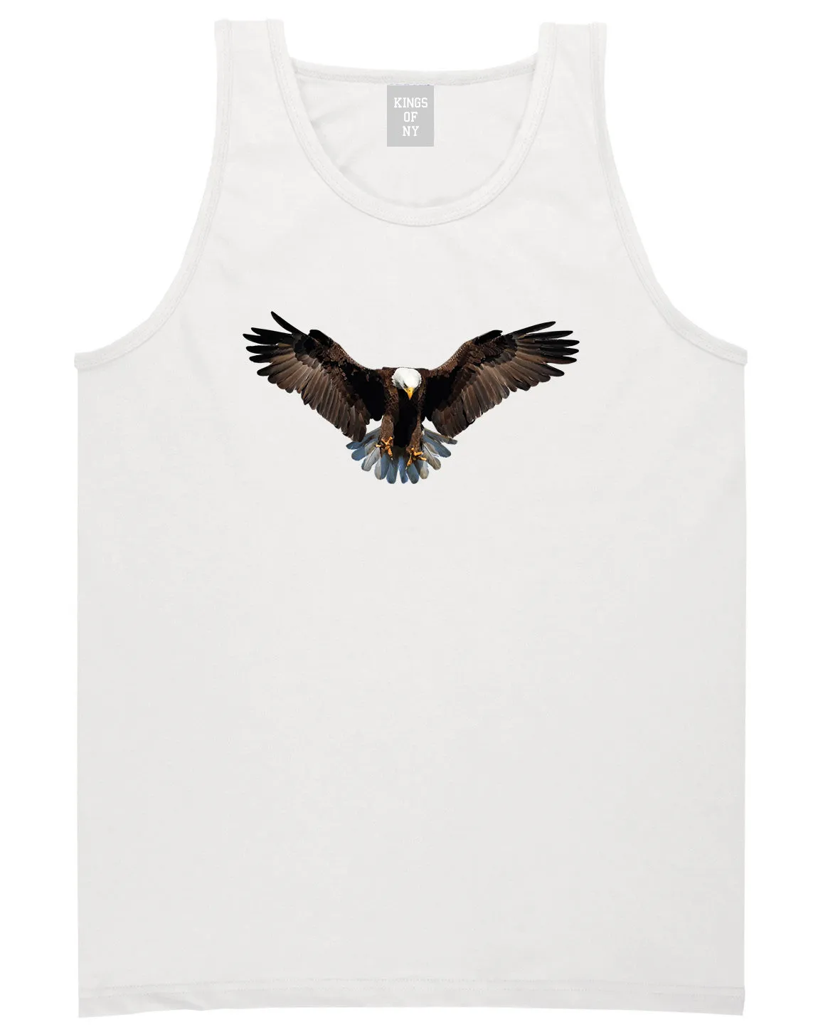 Bald Eagle Wings Spread Mens Tank Top Shirt