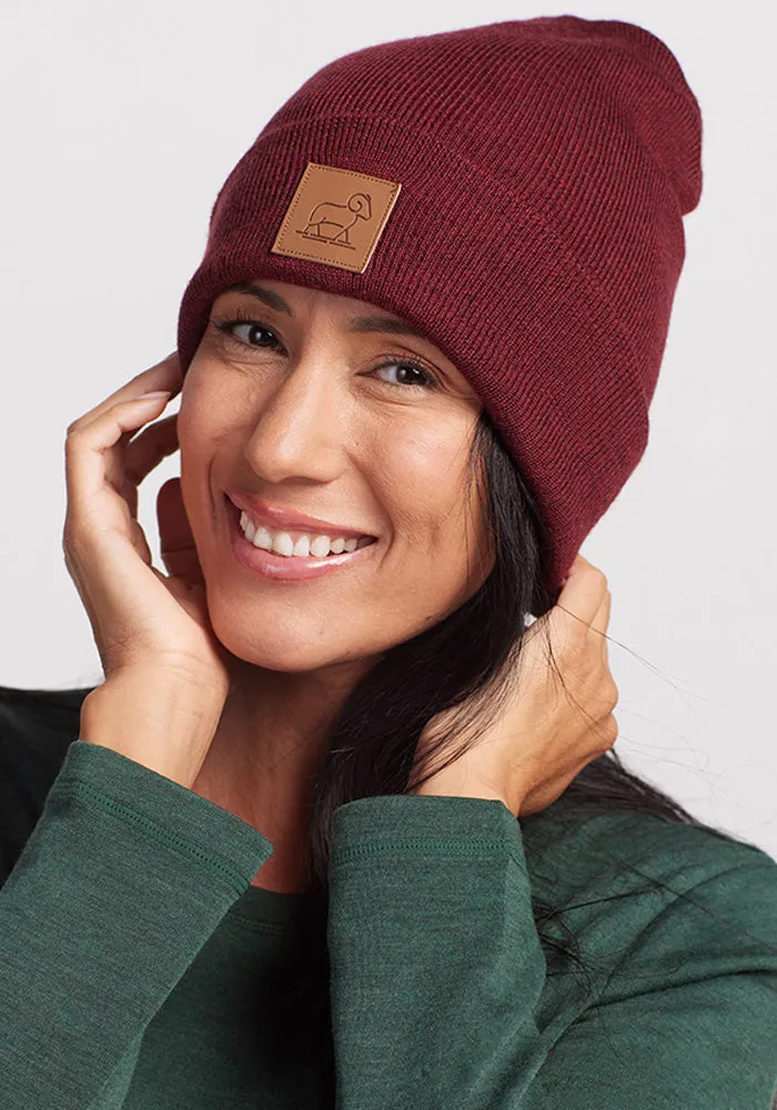 Baylor Beanie - Cranberry Melange