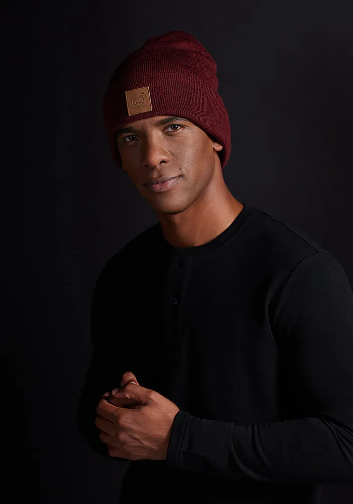 Baylor Beanie - Cranberry Melange