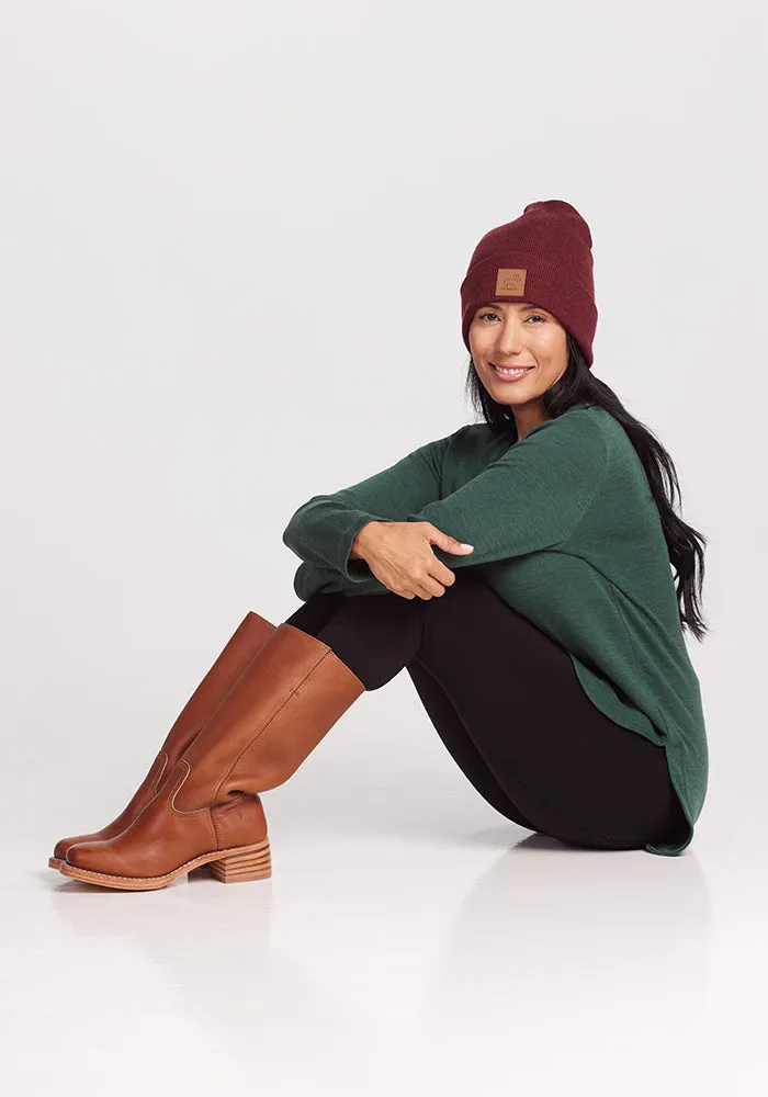 Baylor Beanie - Cranberry Melange