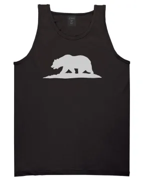 Bear Logo California Republic Mens Tank Top Shirt