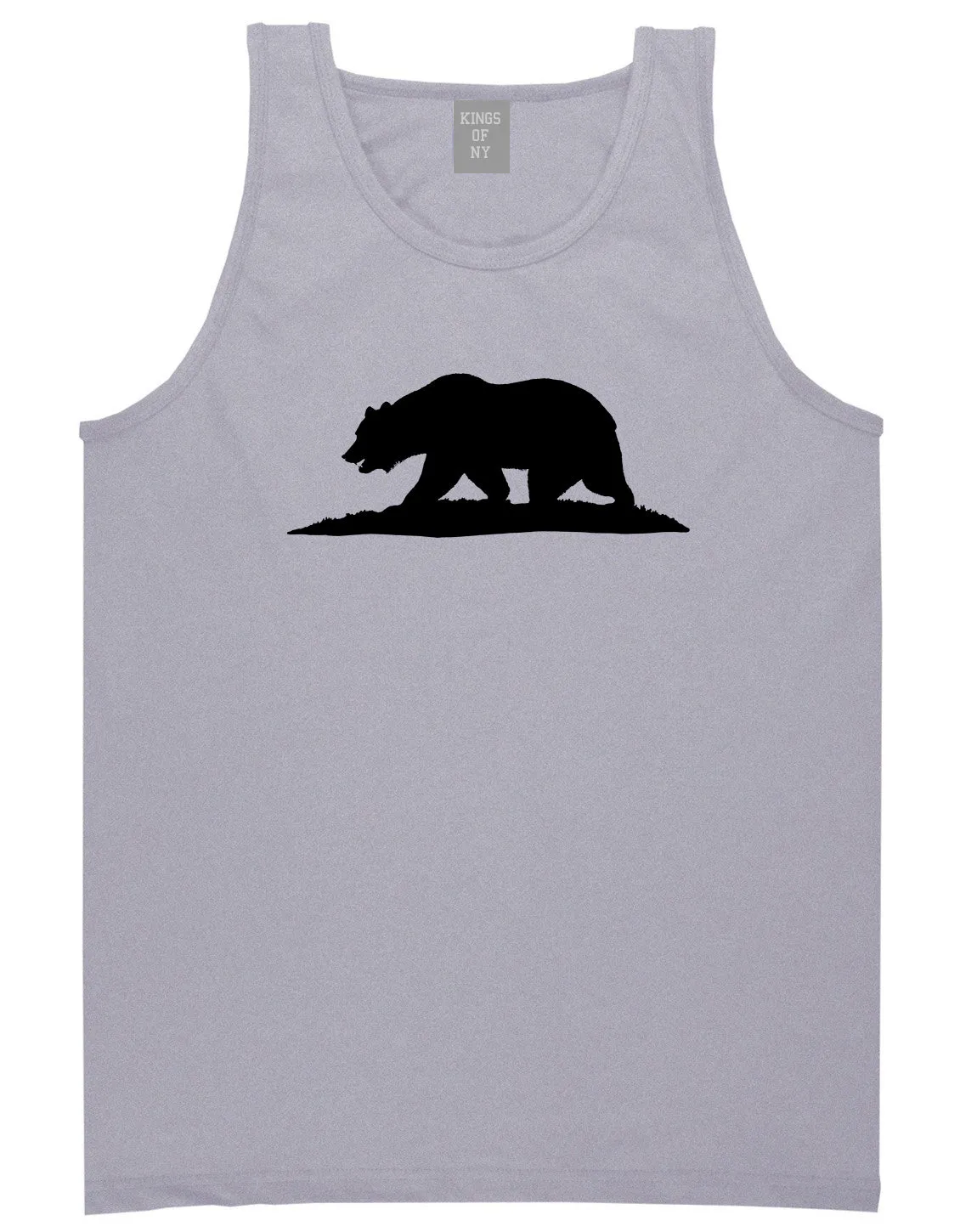 Bear Logo California Republic Mens Tank Top Shirt