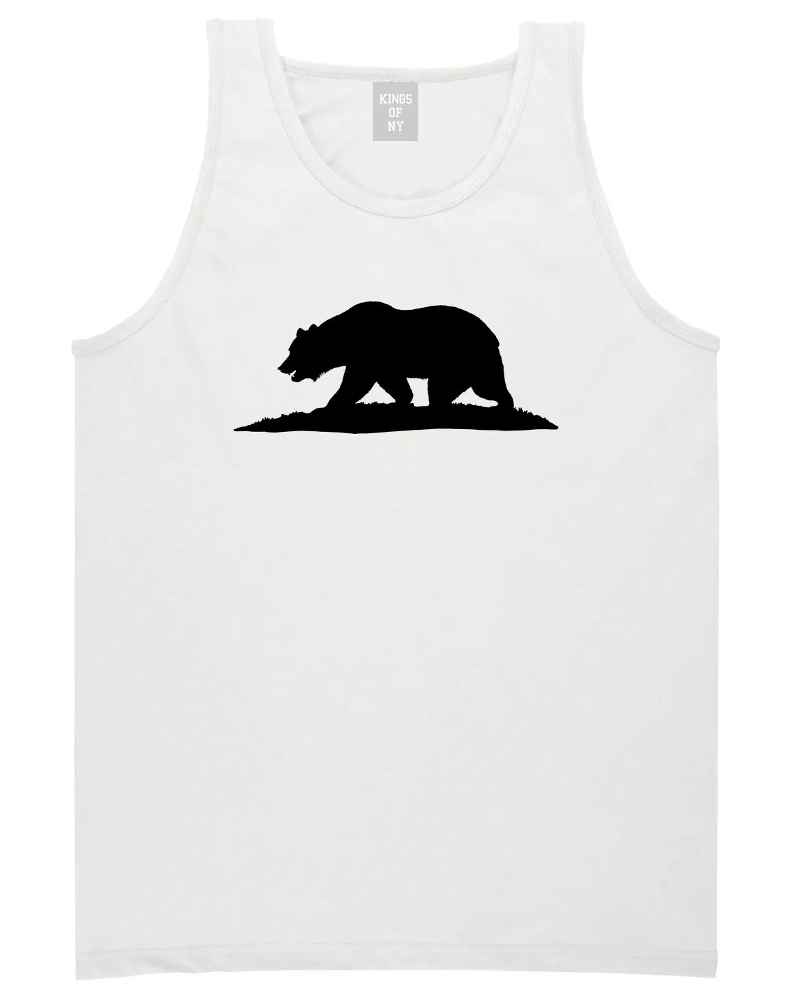 Bear Logo California Republic Mens Tank Top Shirt