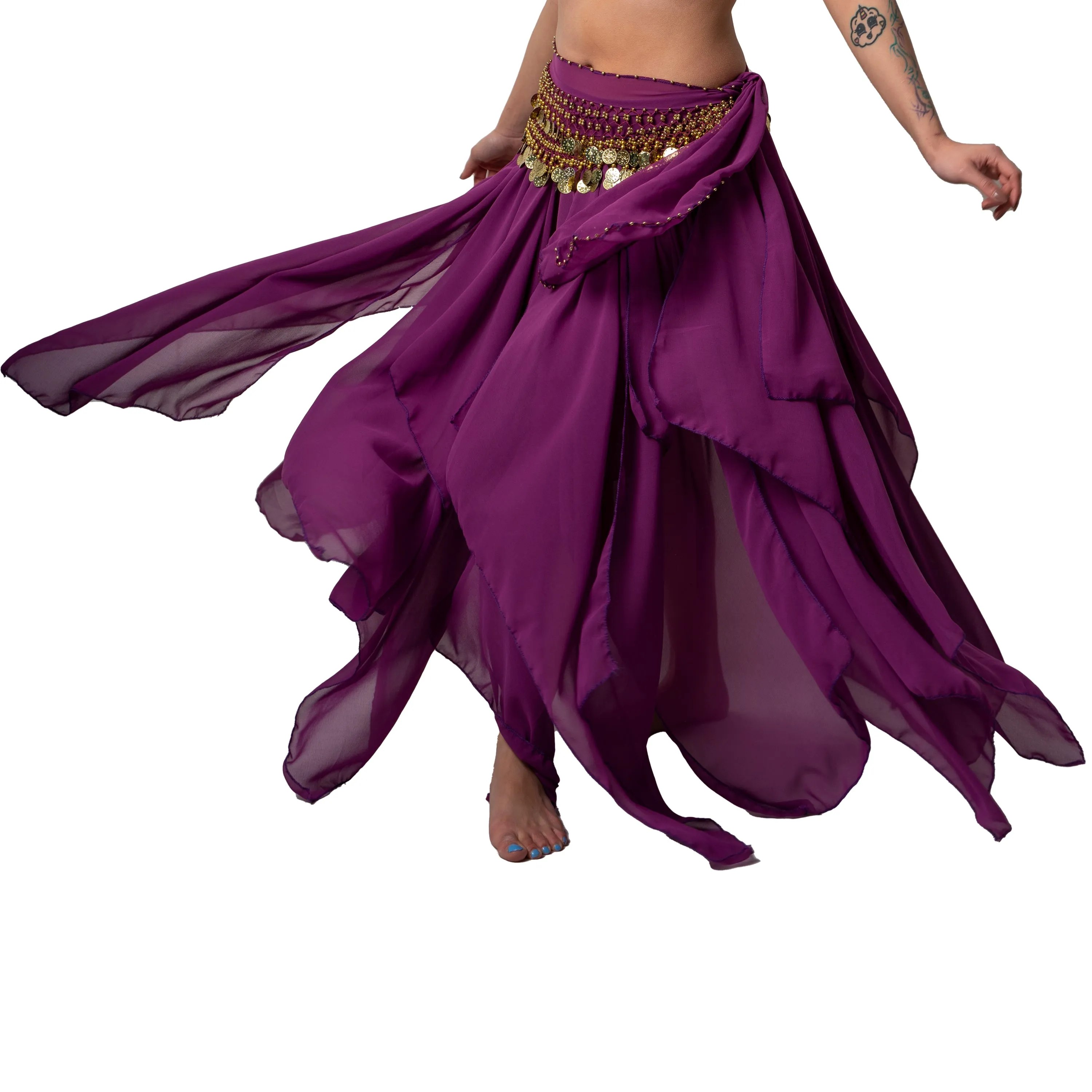 Belly Dance 13 Panel Chiffon Skirt