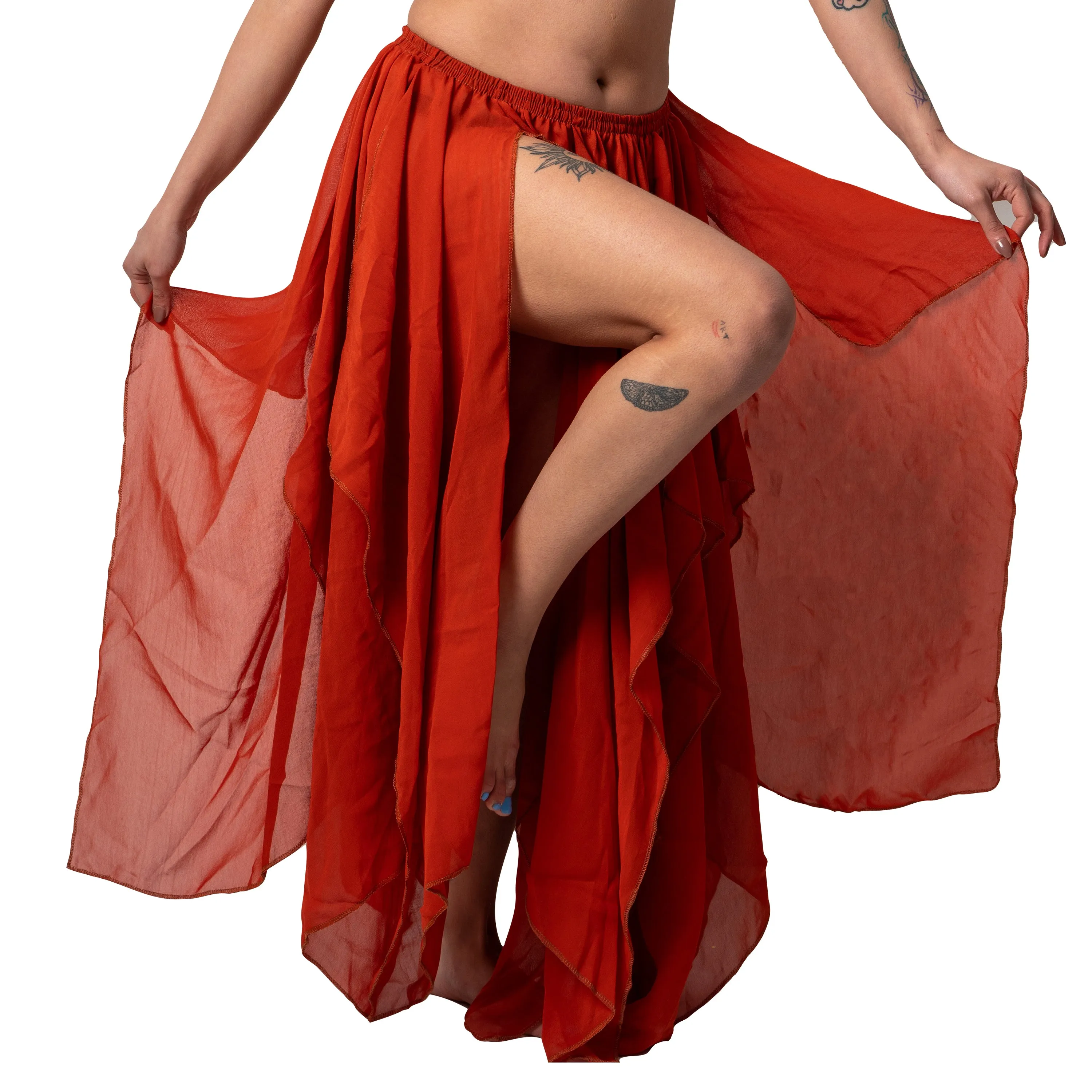 Belly Dance 13 Panel Chiffon Skirt