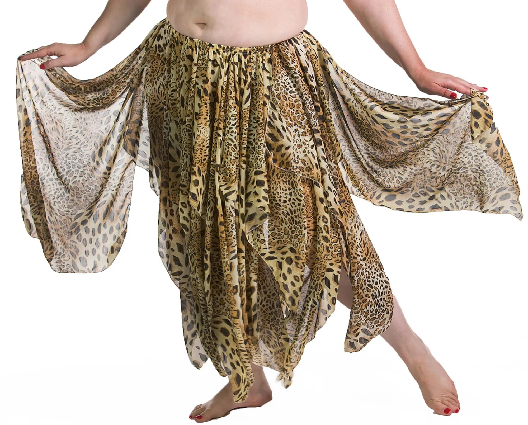 Belly Dance 13 Panel Chiffon Skirt