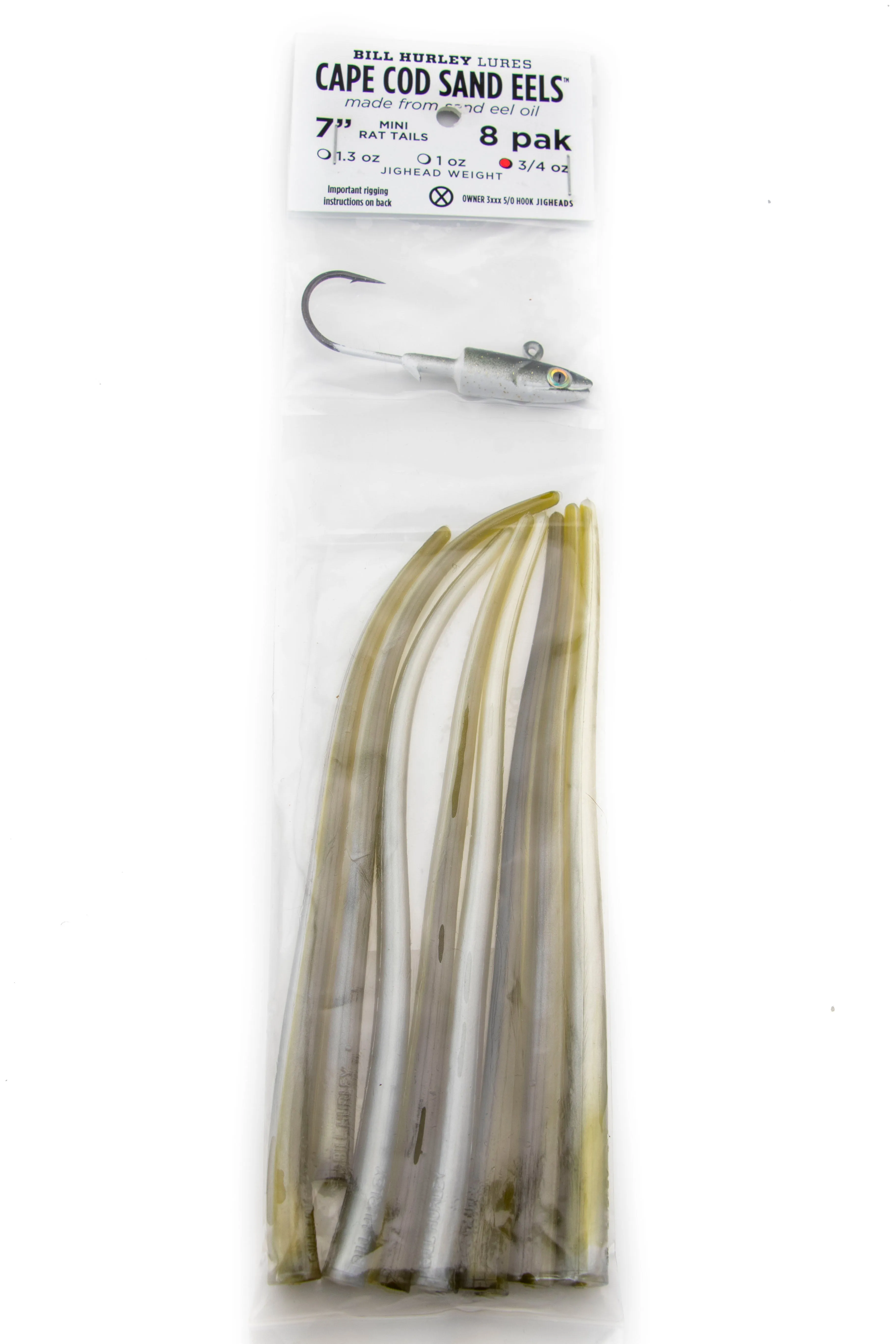 Bill Hurley Cape Cod Sand Eel 7" Mini Rat Tails