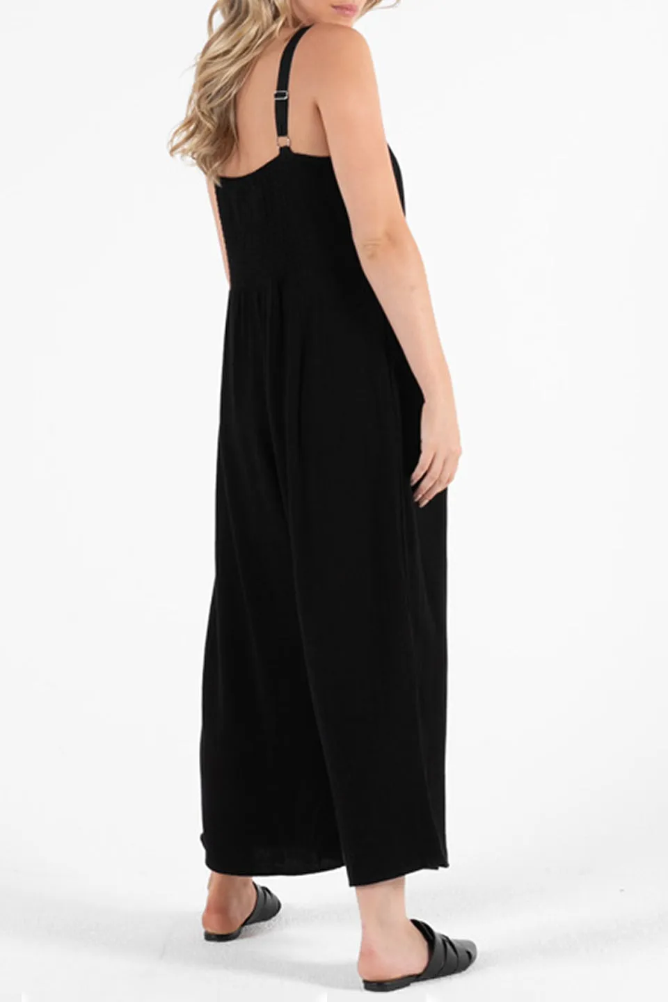 Billie Kate Strappy Black Jumpsuit