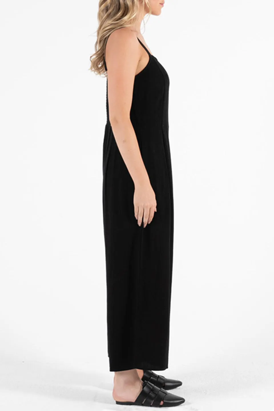 Billie Kate Strappy Black Jumpsuit