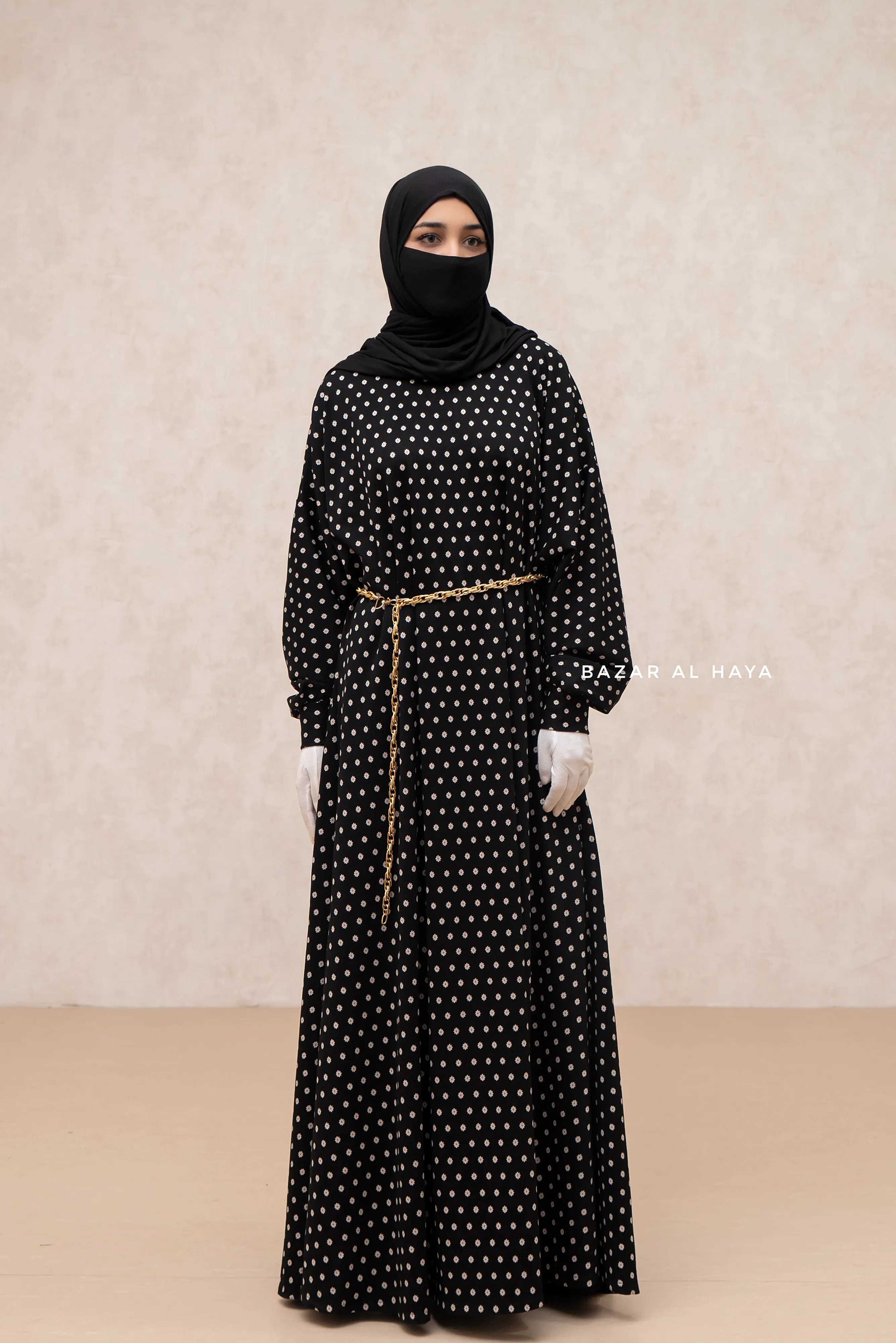 Black & Daisy Basimah Classic Design Warm Abaya Coat - Premium Wool