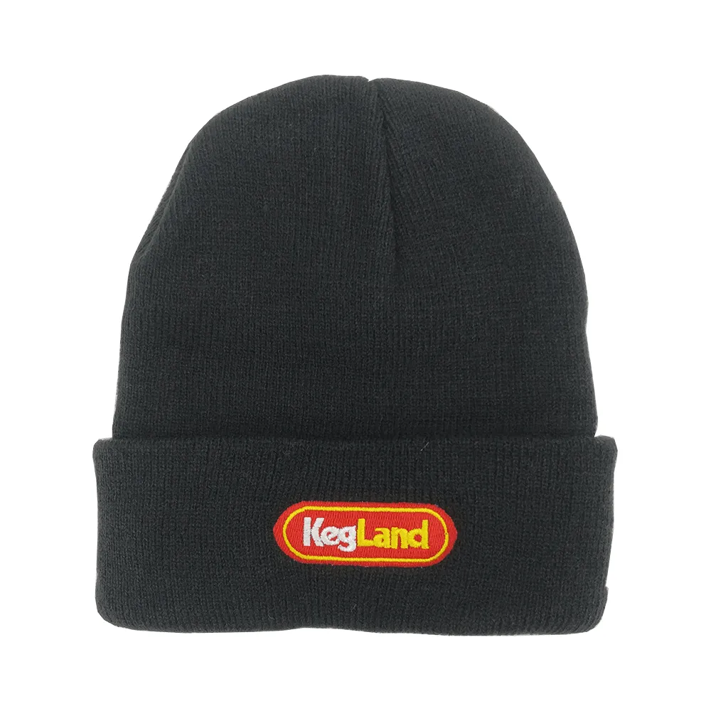 Black Beanie - KegLand Branded  - Black