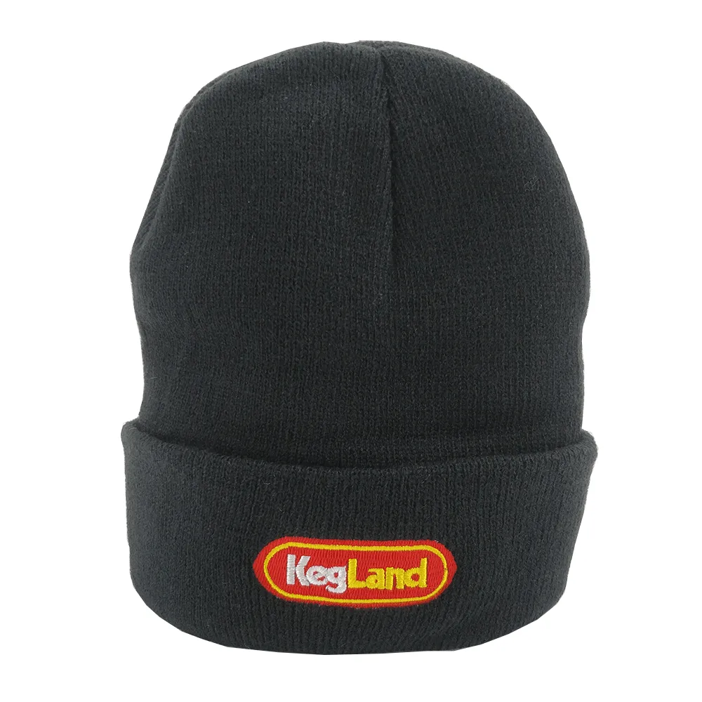 Black Beanie - KegLand Branded  - Black