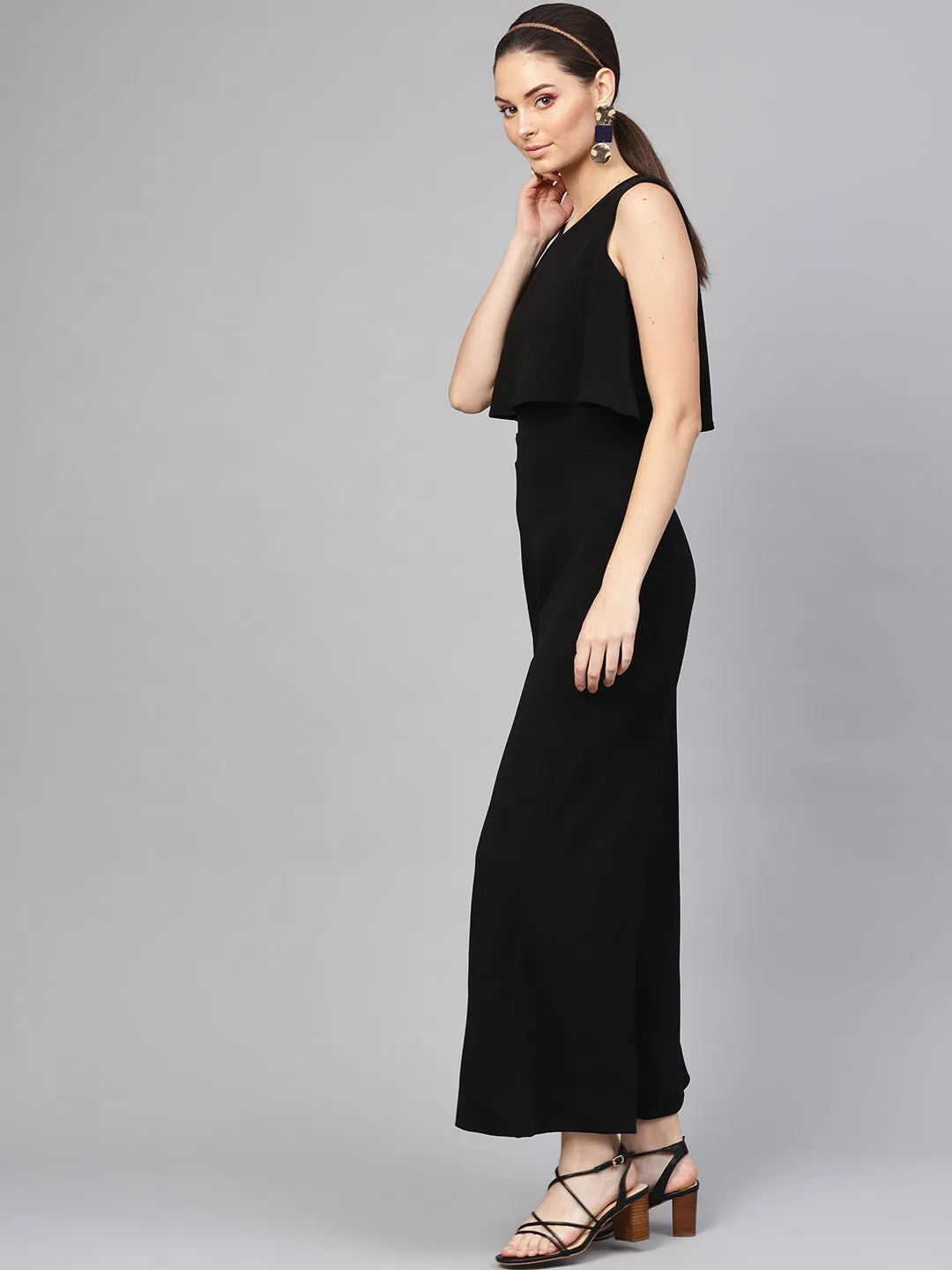 Black Layered Jumpsuit