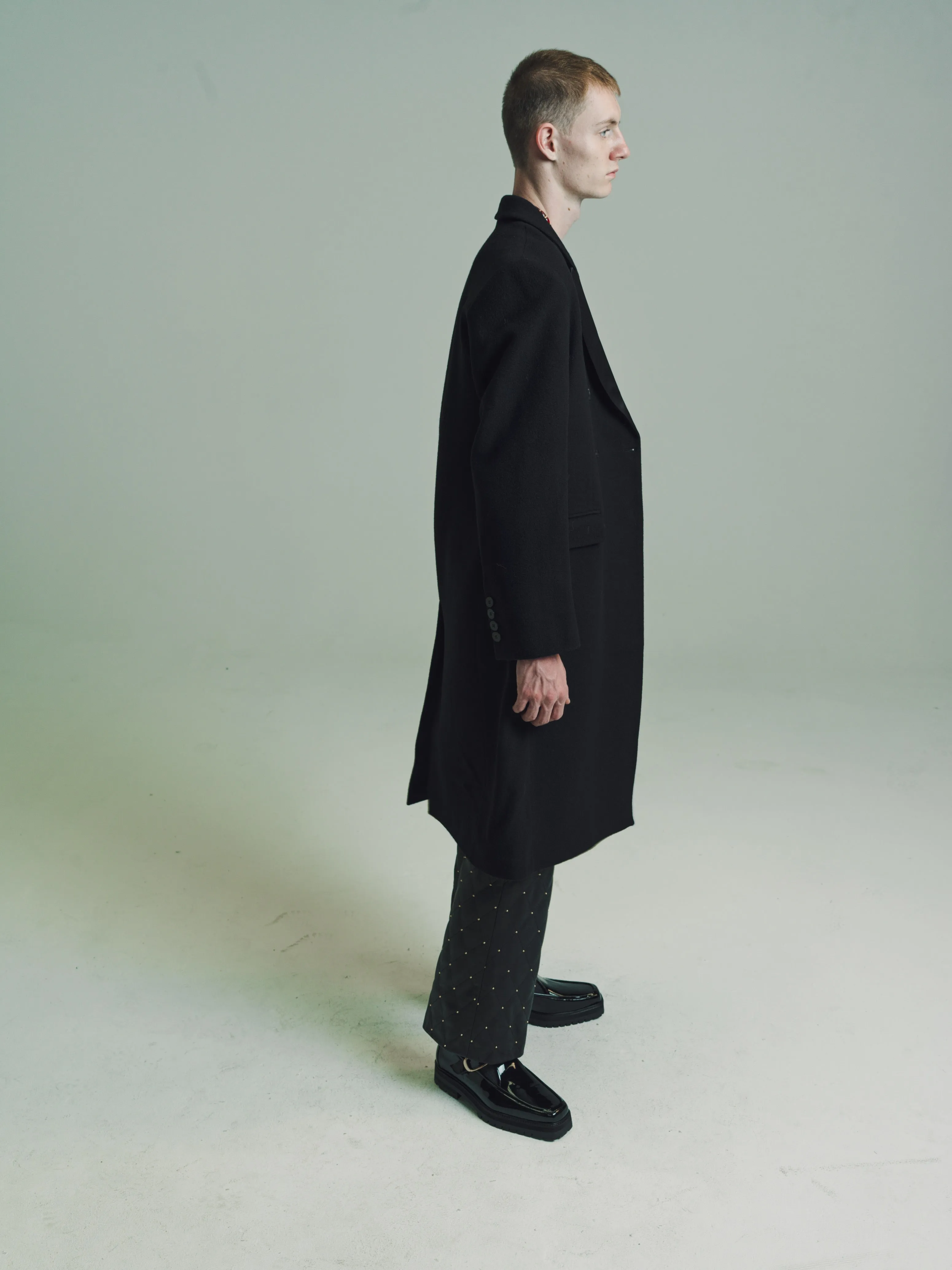 Black Wool & Silk Opera Coat