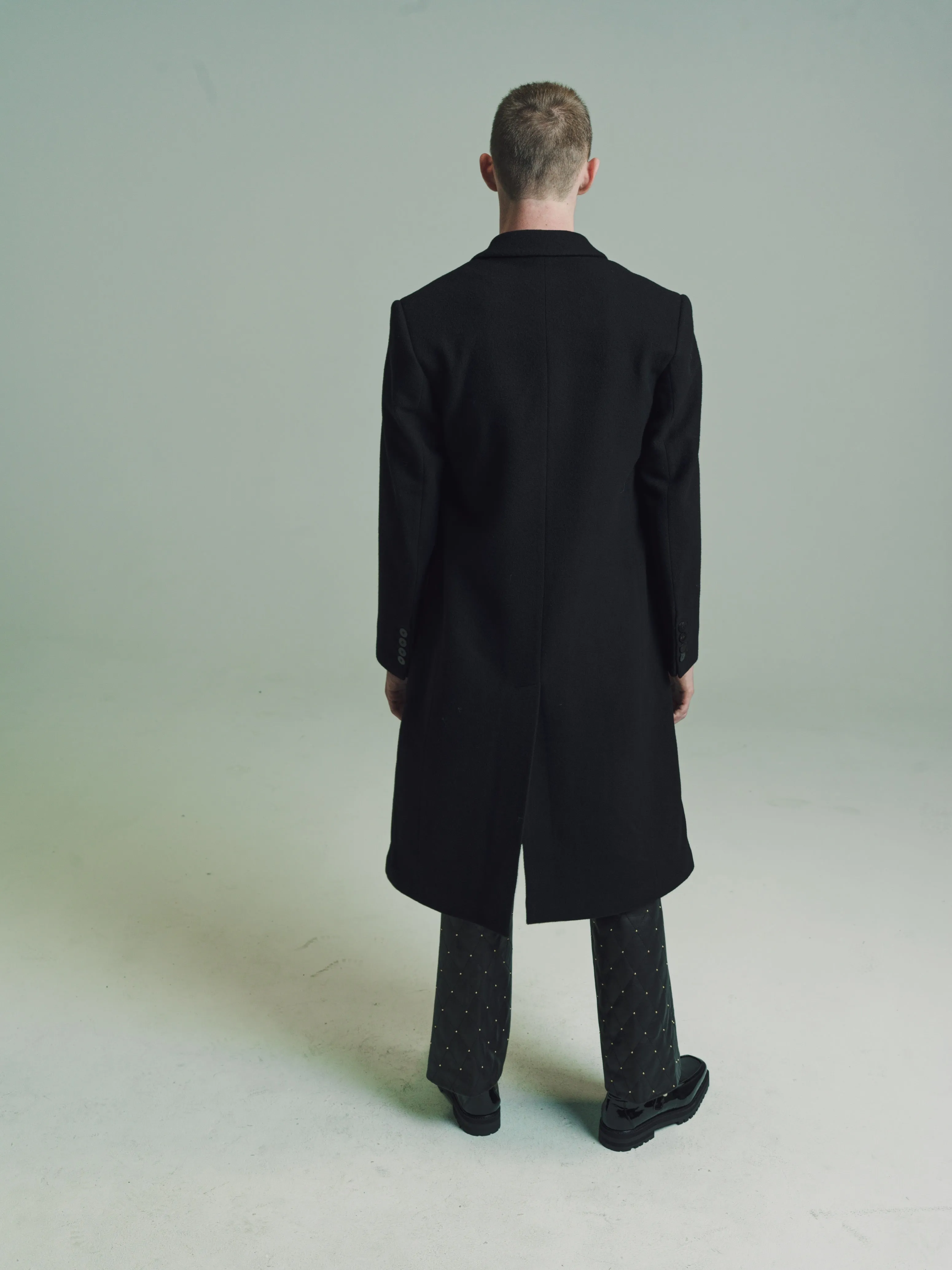 Black Wool & Silk Opera Coat