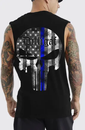 Blue Lives Matter Muscle Tshirt