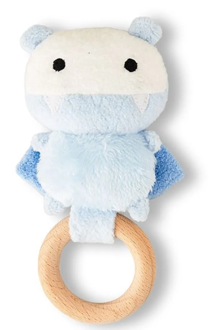 Blue Ricebat Baby Rattle Noodoll