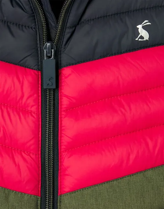 Boys Crofton Colourblock Packable Gilet  | Joules