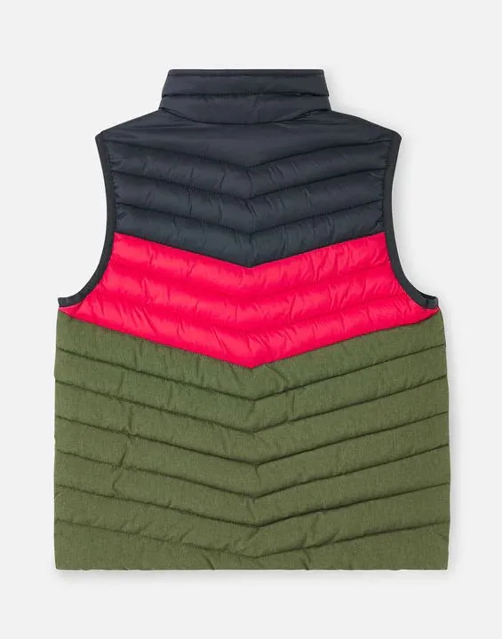 Boys Crofton Colourblock Packable Gilet  | Joules