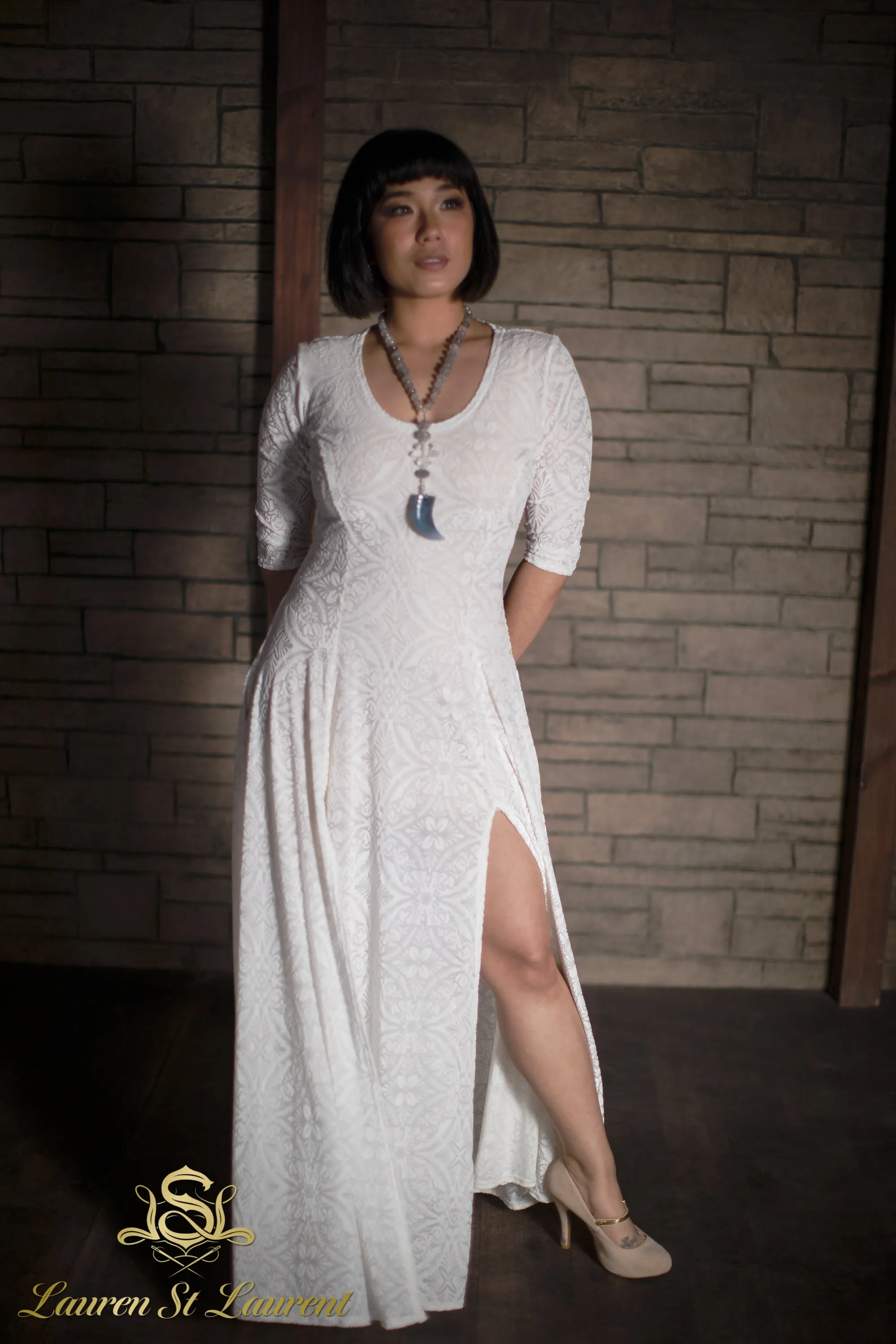 Burned Velvet Seance Maxi Dress