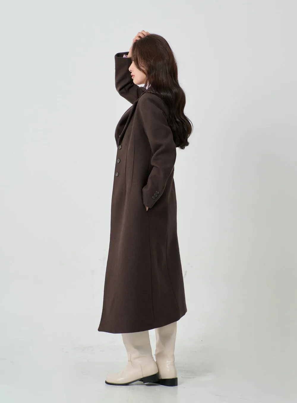 Button Long Coat IO31