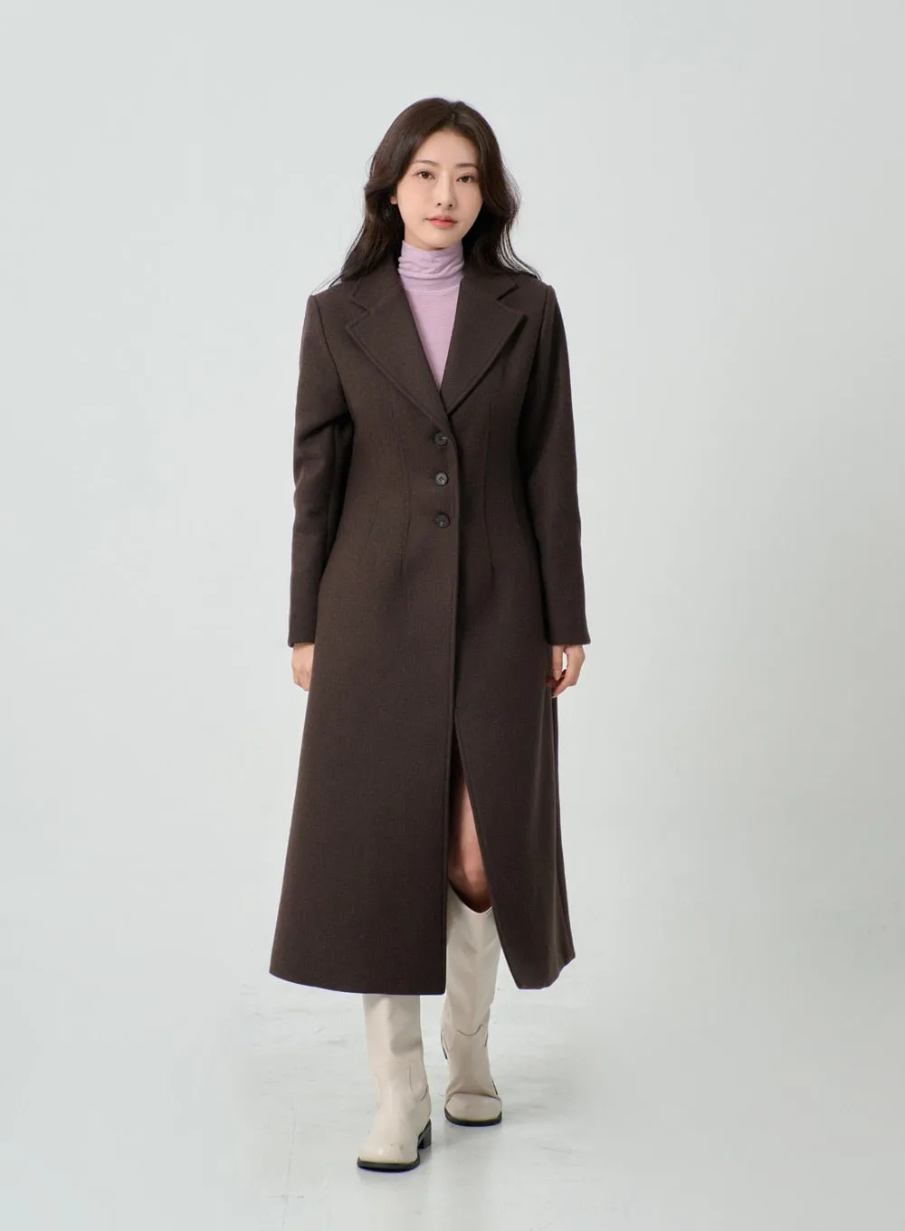 Button Long Coat IO31