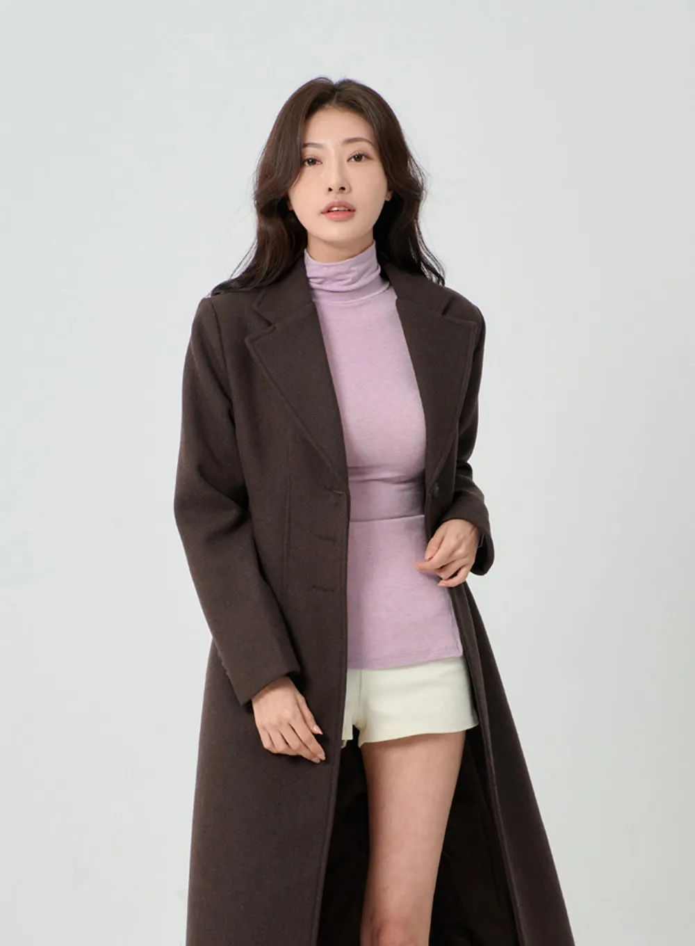 Button Long Coat IO31