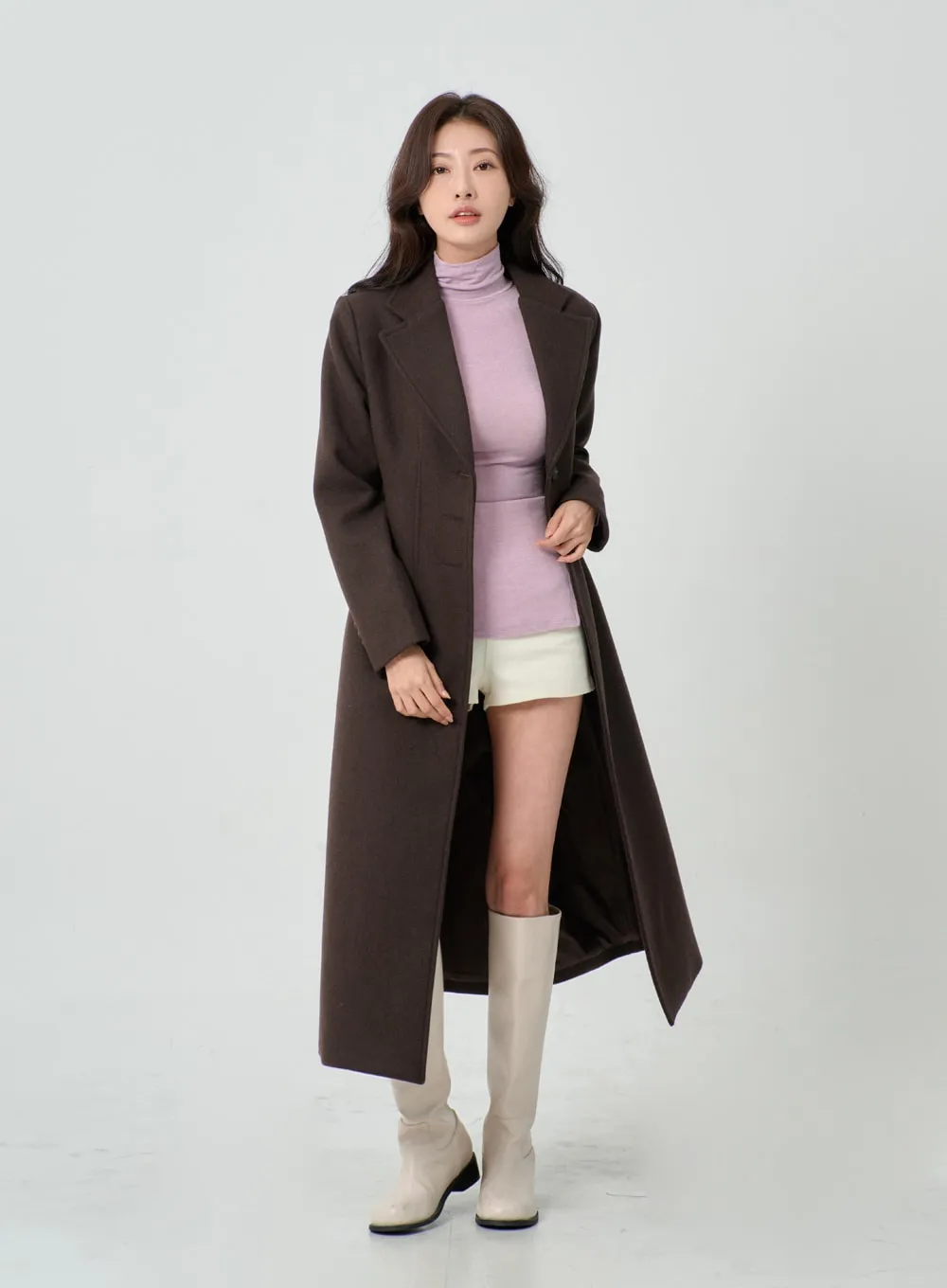 Button Long Coat IO31